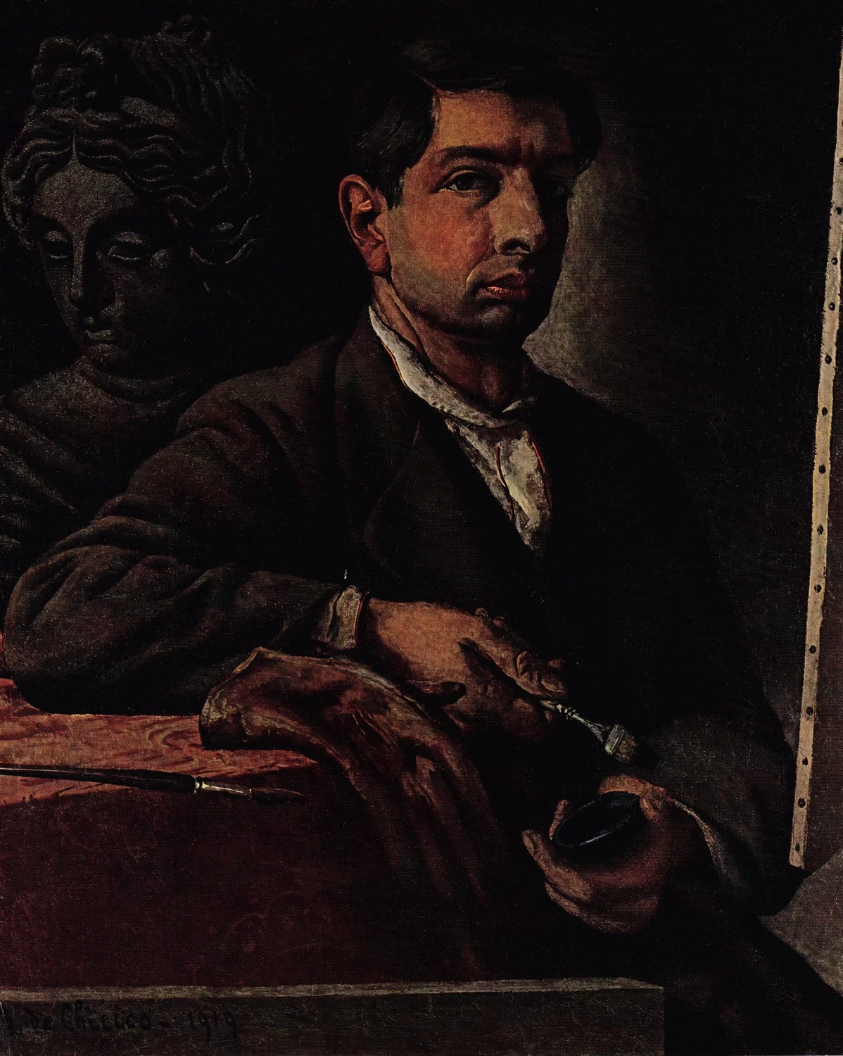 Giorgio De Chirico - Autoritratto, 1919, ex collezione Pietro Feroldi